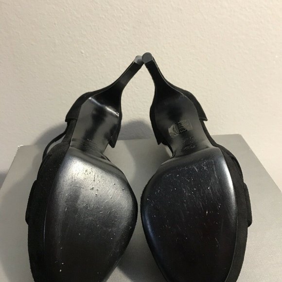 Alexander McQueen Black Strap Sandals 38.8 New in Box - Picture 3 of 4